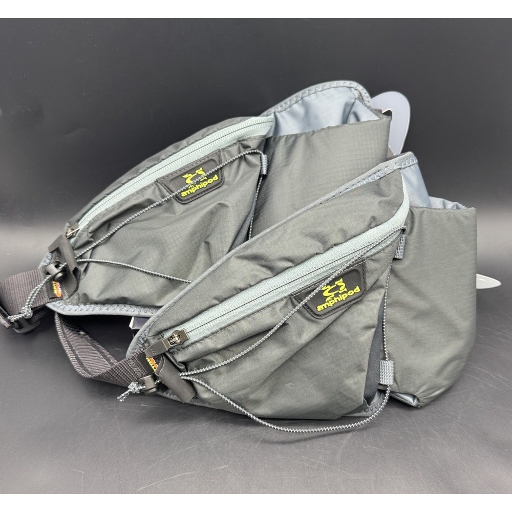 Amphipod Set of 2 Soft-Tech Ergo-Ultralight Running Belt Bags Gray NWT NWOT